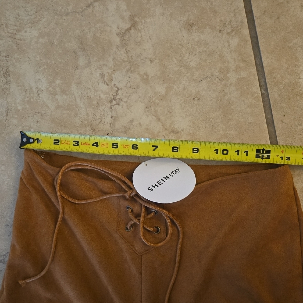 SHEIN Tan Flare Pants - Picture 4 of 6